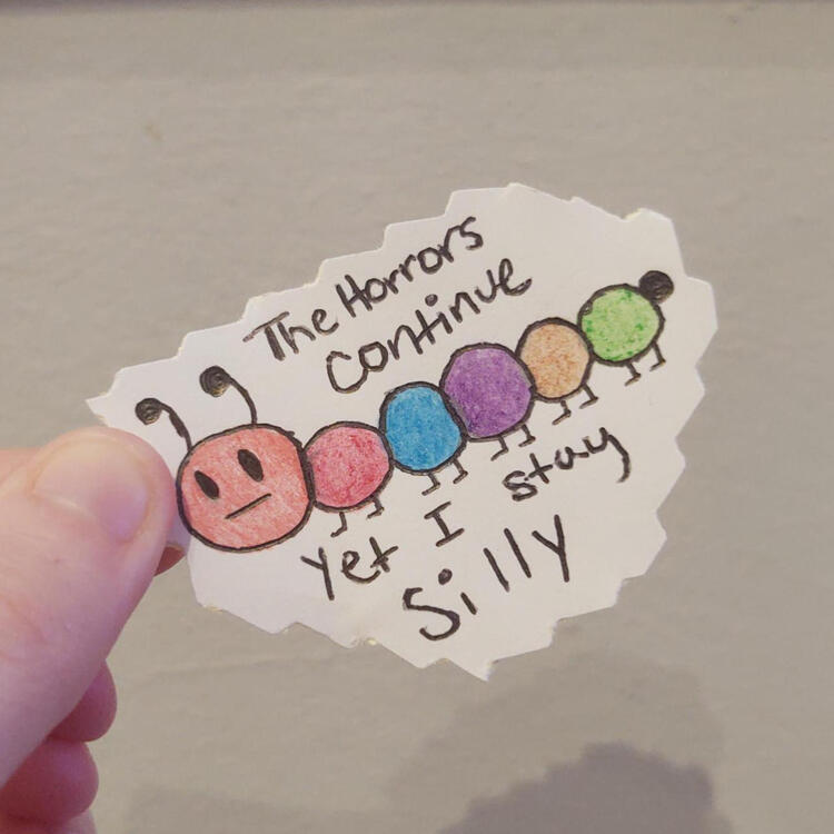 CATERPILLAR MEME STICKER
