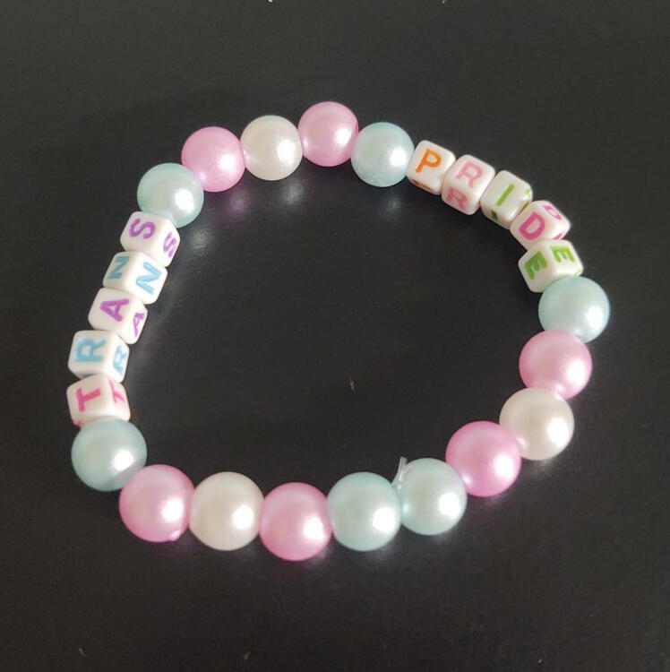 TRANS PRIDE KANDI BRACELET
