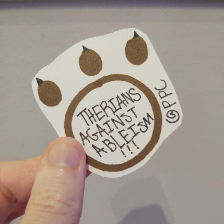 THERIANS AGAINST ABLEISM STICKER